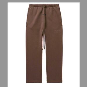 FEAR OF GOD ESSENTIALS | Straight-Leg Logo-Flocked Cotton Jersey Sweatpant-M